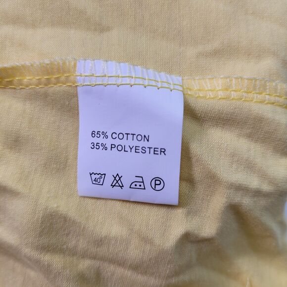 BesserBay Girls Button-Up Cold Shoulder & Tie Yellow Shirt Size 9-10 Years Old - Picture 9 of 11